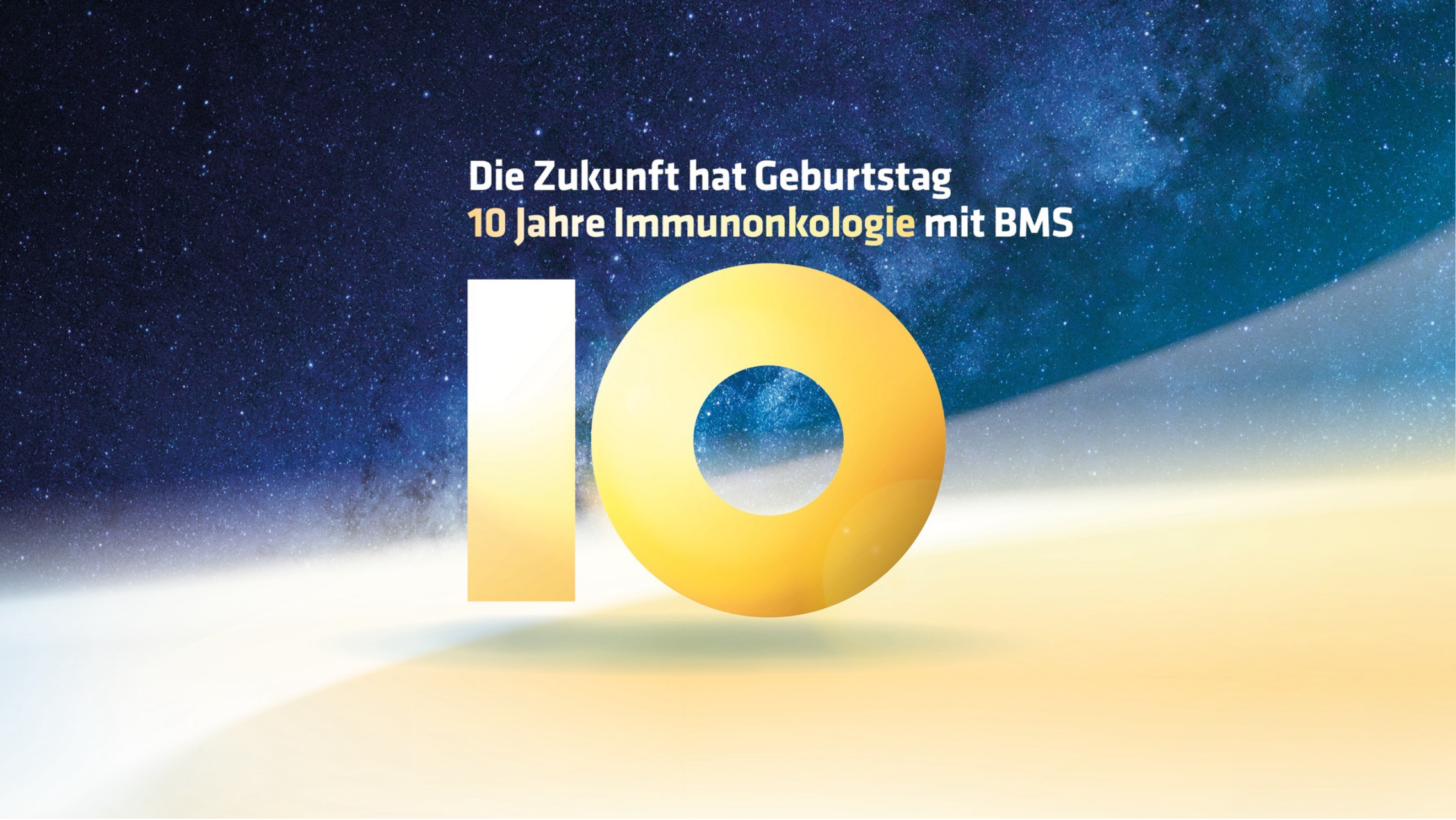 Bild eines Logos "IO" mit Claim
Die Zukunft hat Geburtstag – zehn Jahre Immunonkologie